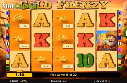 Screenshot5. Gold Frenzy slot