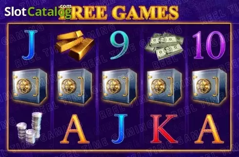 Free Spins screen. BANK ON IT! slot
