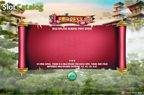 Start Screen. Empress88 slot