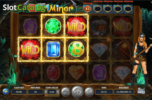 Win Screen 2. Gem Miner (ReelNRG) slot