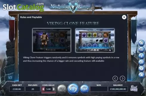 Clone Feature. Victorious Vikings slot