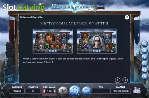 Pantalla6. Victorious Vikings Tragamonedas 