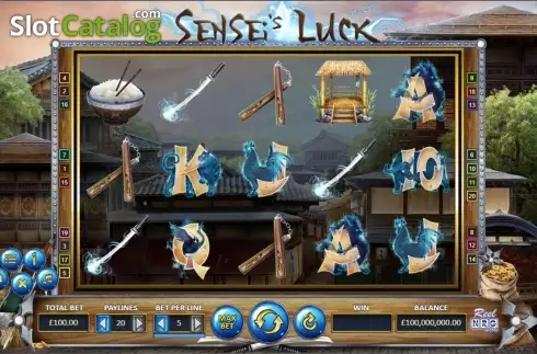 Reels screen. Sensei's Luck slot