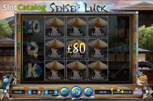 Wild win screen 4. Sensei's Luck slot