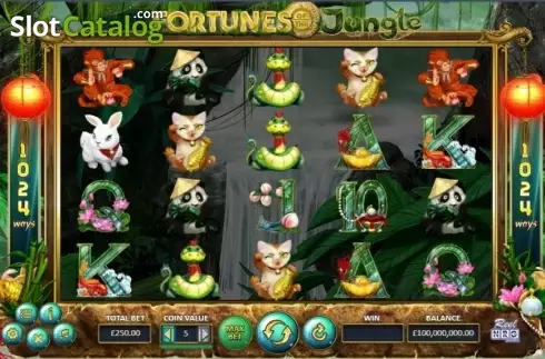 Schermo4. Fortunes of the Jungle slot