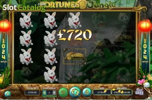 Écran6. Fortunes of the Jungle Machine à sous