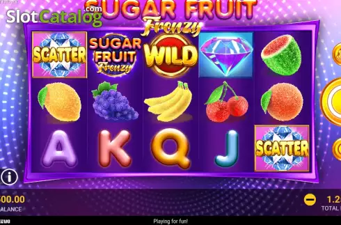 Game screen. Sugar Fruit Frenzy slot