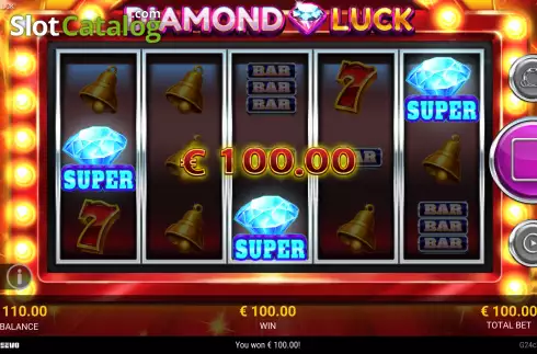 Win screen 2. Diamond Luck slot