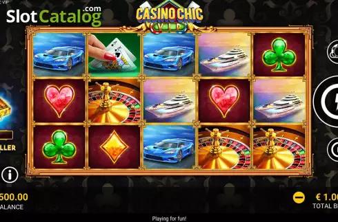 Game screen. Casino Chic VIP slot