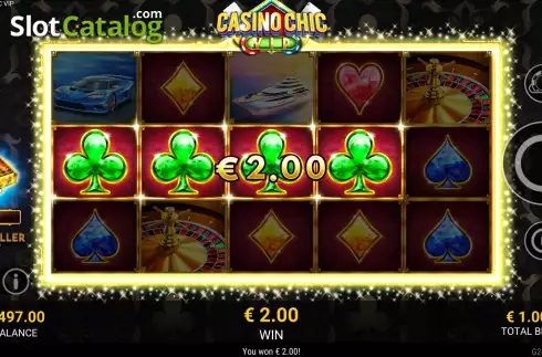 Win screen 2. Casino Chic VIP slot