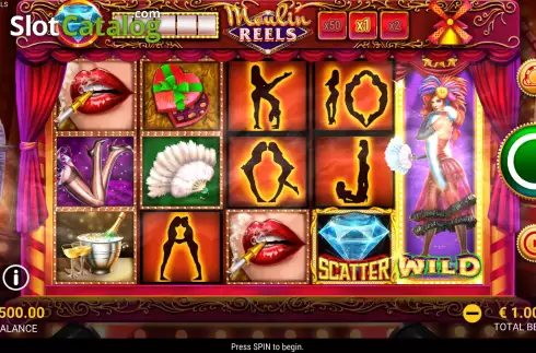 Game screen. Moulin Reels slot