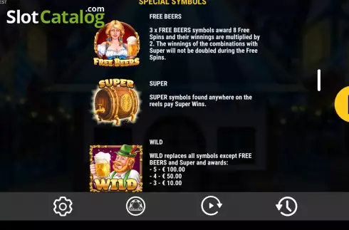Game Features screen 4. OktoBeerFest slot