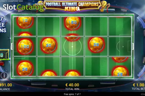 Free Spins screen 3. Football Ultimate Champions King slot