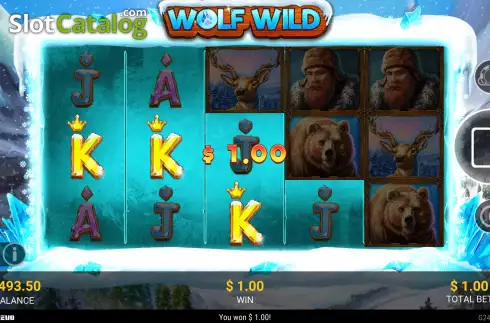 Win screen 2. Wolf Wild slot