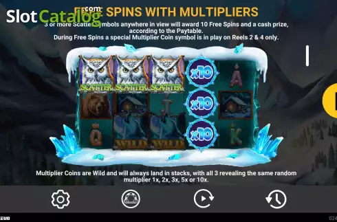 Game Features screen 3. Wolf Wild slot