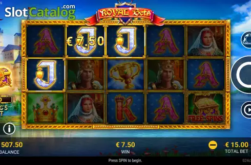 Win screen 2. Royal Bets slot