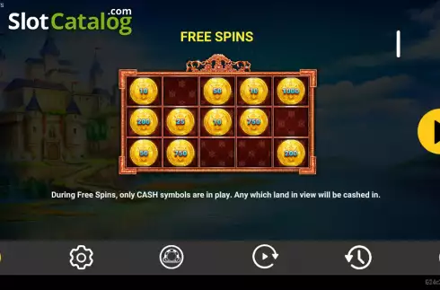 Free Spin screen. Royal Bets slot