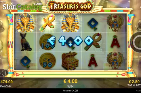 Win Screen 3. Treasures God slot