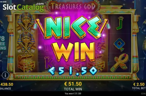Nice Win. Treasures God slot