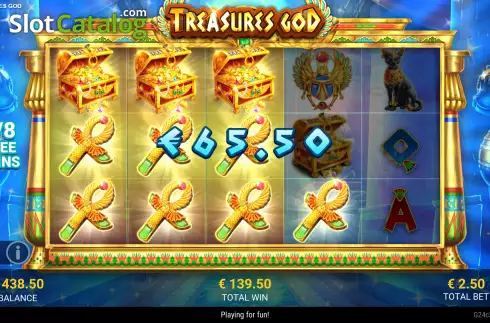Schermo9. Treasures God slot