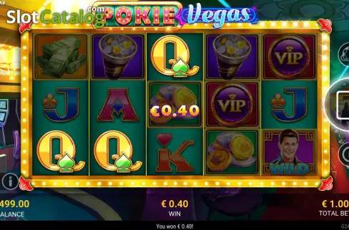 Win screen. Pokie Vegas slot