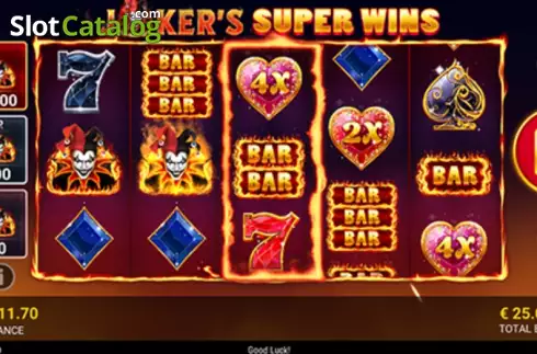 Game screen. Joker's Super Wins slot