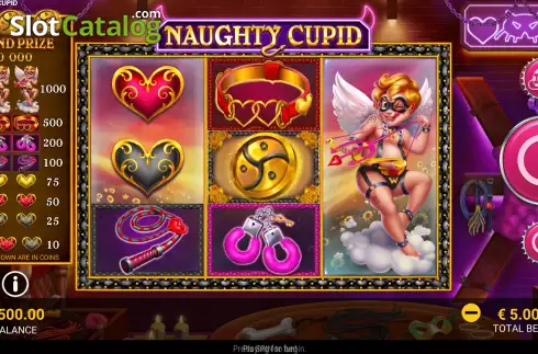 Game screen. Naughty Cupid slot