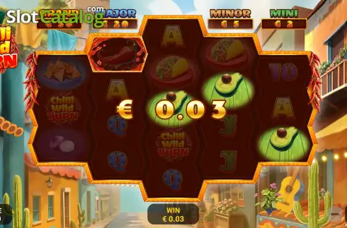 Schermo3. Chilli Wild Burn slot