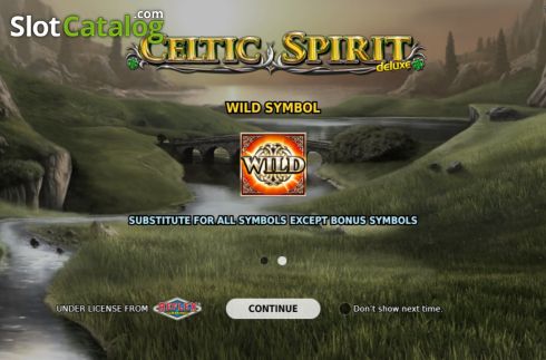 Start Screen. Celtic Spirit Deluxe slot