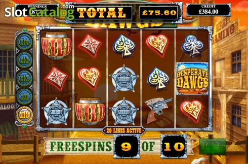 Free Spins 2. Desperate Dawgs slot