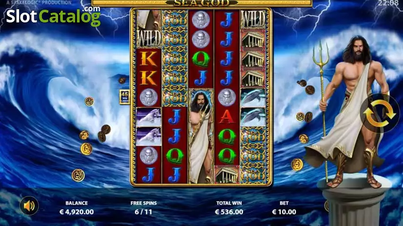 Видео игровой автомат Sea God