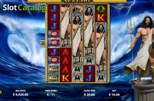 画面9. Sea God (Reflex Gaming) カジノスロット