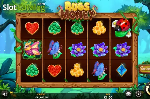 Game Screen. Bugs Money slot