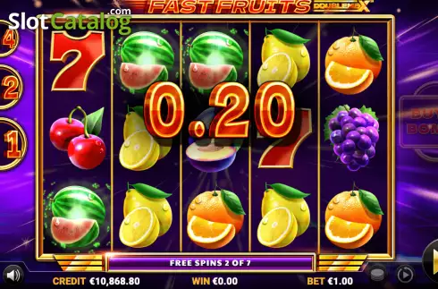 Free Spins 3. Fast Fruits DoubleMax slot