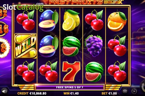Free Spins 4. Fast Fruits DoubleMax slot