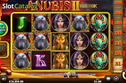 画面2. Anubis 2 DoubleMax カジノスロット