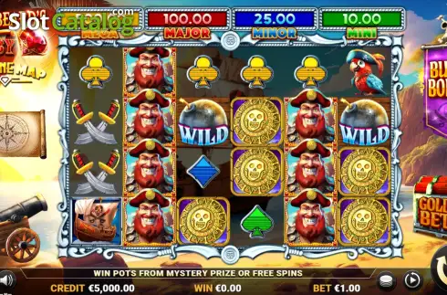 Schermo2. Redbeard's Ruby - Fortune Map slot