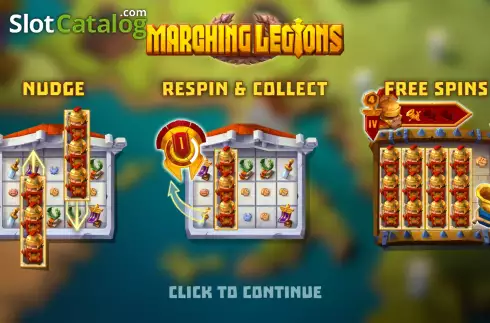 Bildschirm2. Marching Legions slot