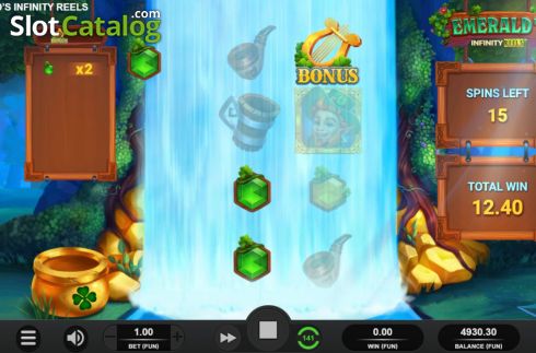 Bildschirm7. Emerald's Infinity Reels slot