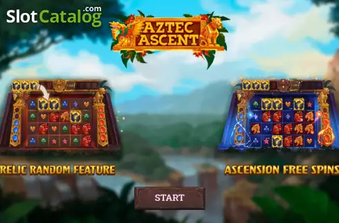 Start Screen. Aztec Ascent slot