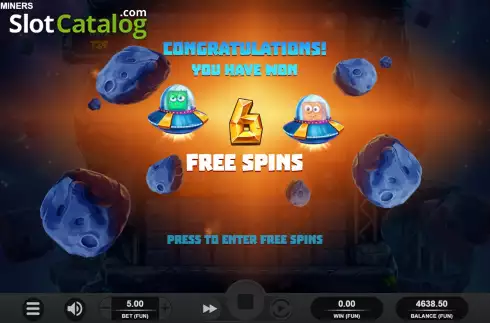 Free Spins 1. Space Miners slot