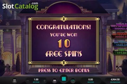 Free Spins 1. The Great Pigsby Megapays slot
