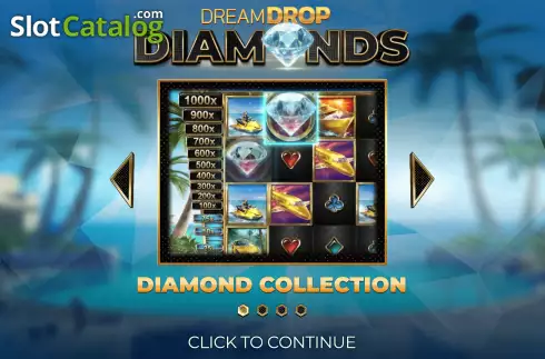 Pantalla2. Dream Drop Diamonds Tragamonedas 