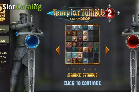 Bildschirm2. Templar Tumble 2 Dream Drop slot