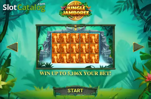 Start Screen. Jungle Jamboree slot