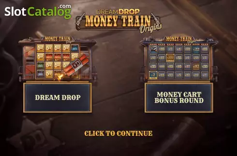 Strart Screen. Money Train Origins Dream Drop slot