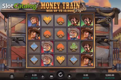 Reels Screen. Money Train Origins Dream Drop slot