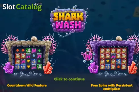 Start Screen. Shark Wash slot