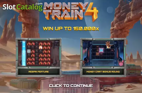 Start Screen. Money Train 4 slot