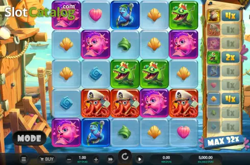 Game Screen. Lure of Fortune slot